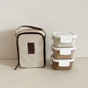 KOMAX 코멕스 미니3단 도시락세트 피크닉 도시락통