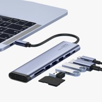 노트북 멀티 독 썬더볼트 3 확장 카드 일자형 3.0 허브 HDMI 단자 usb 롱