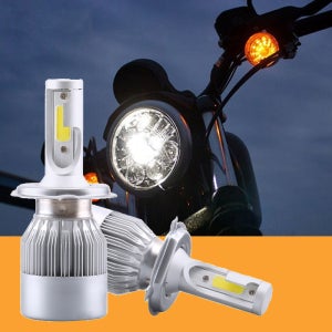 이브이텍 DC12V 오토바이 프리미엄 헤드라이트 LED전조등 H4 H7 H8