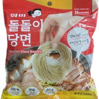 화미 돌돌이 당면 60g 1인분 고구마전분 명반무첨가