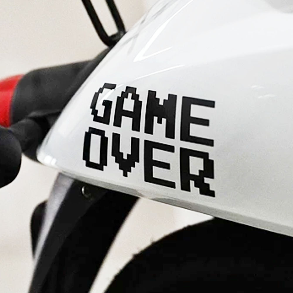 게임오버 스티커 GAME OVER 자동차 튜닝 오토바이 스티커 S