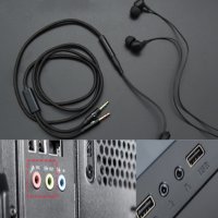 컴퓨터 이어폰 y 젠더 3.5 스테레오 연결선 헤드셋 변환 마이크