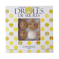 Canasuc Paris Smileys Sugar Pieces 프랑스 스마일 모양 설탕 32개입 90g