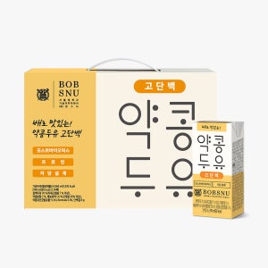 서울대 밥스누 배로 맛있는 약콩두유 고단백 24입 저당 건강두유 콩물 비건 국산콩두유