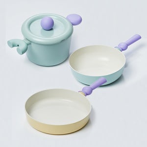 베터핑거 쿡킹 3종 세트 (양수냄비 18cm+웍22cm+프라이팬24cm)