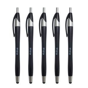 아이엔픽 스마트폰 태블리핏 터치펜 겸용 볼펜 블랙 5개