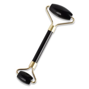 흑요석 롤러 천연 광석 마사지 쿨링 림프 페이스 경락