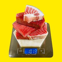 킹다랑어 세트 (냉동 참치회 참다랑어 대뱃살 주도로 적신 오도로 아카미 배꼽살 1kg)