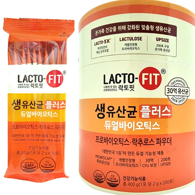 종근당건강 <b>락토핏 생유산균 플러스 듀얼바이오틱스</b> 100포