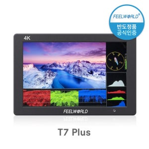 [국내인증 정품] [Feelworld] T7 PLUS필월드 프리뷰 모니터 4K HDMI In&Out, 7인치