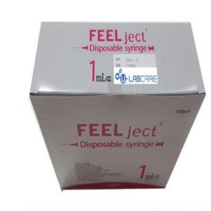 필텍 일회용주사기 1cc 100개입 전규격 멸균처리 개별포장 유침