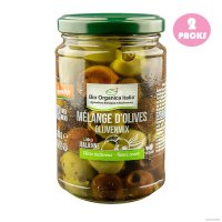 BIO ORGANICA ITALIA Mix of pitted olives 바이오 오가니카 이탈리아 씨없는 올리브 믹스 절임 280g 2개 프랑스