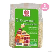 CELNAT Carnaroli half whole grain long rice 셀낫 카르나롤리 반 통곡밥 500g 3개 프랑스