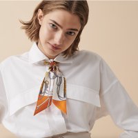 [Hermes] 에르메스 까레 실크 트윌리 스카프 Cliquetis twilly (다양한 컬러) H061574S