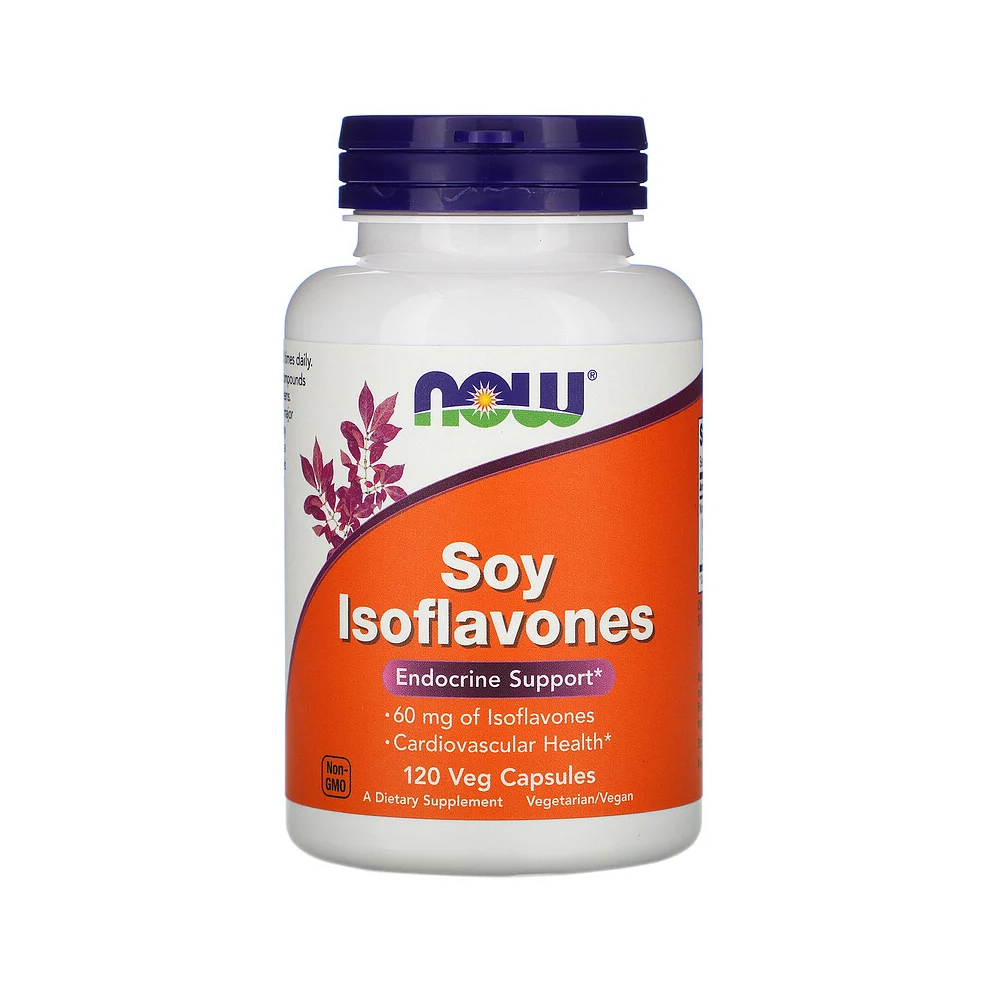 나우 푸드 <b>소이 이소플라본</b> 60mg 베지 캡슐 120개입 Soy Isoflavones