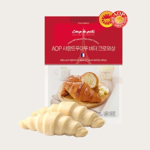 [소포장] AOP크로와상 75g 5개입 냉동생지 샤랑트푸아투크로와상 프랑스 AOP버터