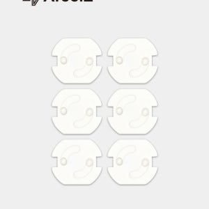 콘센트마개 구멍 안전 커버 아기 안전덮개 캡 회전식 6p 3M 접착
