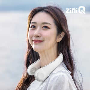 지니큐 FN-600T 3세대 넥밴드선풍기 3단풍량 자유로운 너비조절기능