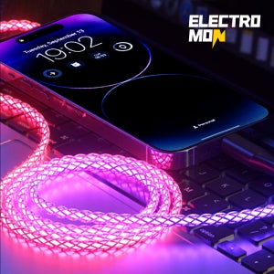 엠비언트 초고속 충전 케이블 C타입 A타입 라이트닝 RGB 카플레이 아이폰 갤럭시 1M