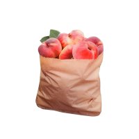 납작복숭아 그립톡 PEACHBASKET 과일 에폭시 스마트톡