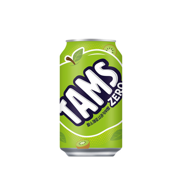 Lotte Chilsung Beverage Tams Zero Apple 355ml Wide Can Drink Saecham