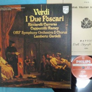 LP 베르디 포스카리가의 두사람 - 카레라스,가르델리 (홀랜드반) 77년 초반 2LP (세척,청음테스트) Verdi Foscari - Carreras, Gardelli