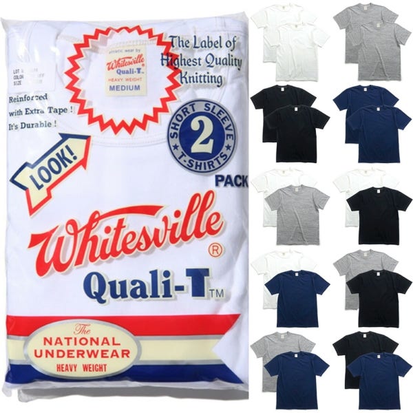 화이츠빌 티셔츠 2팩 반팔 WHITESVILLE 2 PACK T-SHIRT WV73544