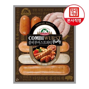 [한성기업] 캠프렌즈 콤비부어스트 파티 330g 핫바 소시지 소세지 햄 간식 캠핑 도시락 안주 간식