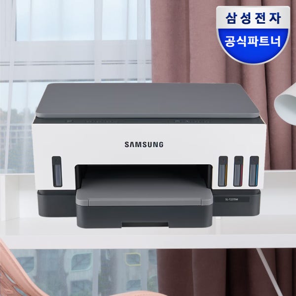 삼성전자 SL-T2270W 무한잉크 복합기 프린터 자동양면인쇄 Wi-Fi 잉크포함