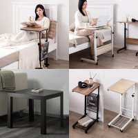 이케아 사이드테이블 미니 소파 테이블 침대 책상 이동식 테이블 높이조절