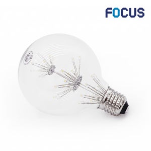 LED 에디슨전구 눈꽃 원형 G95 2W 필라멘트 램프