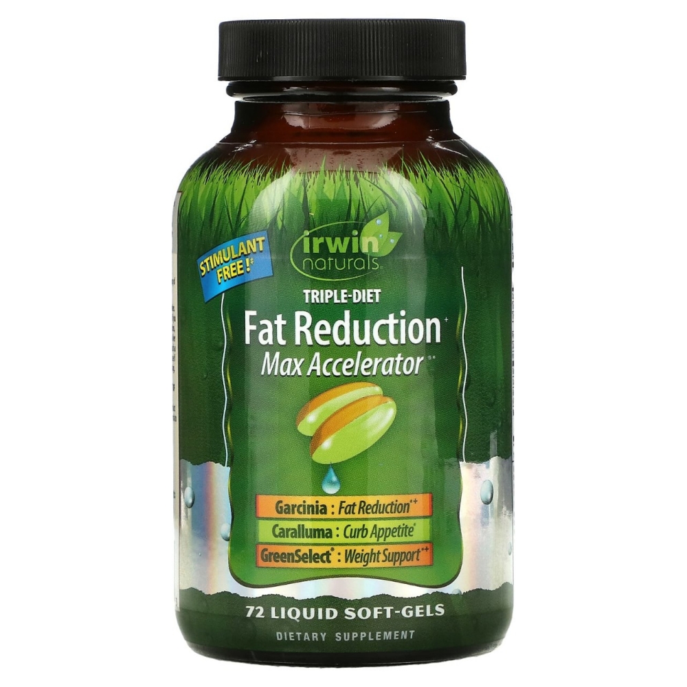 Irwin Naturals Diet Fat Reduction <b>어윈</b> 네츄럴 트리플 다이어트 팻 리듀션 맥스 액셀러레이터 72소프트젤