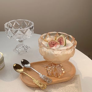 카페 디저트 볼 빙수 그릇 요거트 시리얼 팥빙수 크리스탈 유리 화채