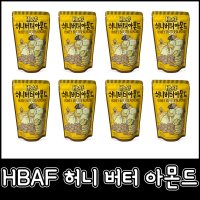 HBAF 바프 허니 버터 맛 아몬드 210g 미니 땅콩 가루 분말 벌꿀 안주