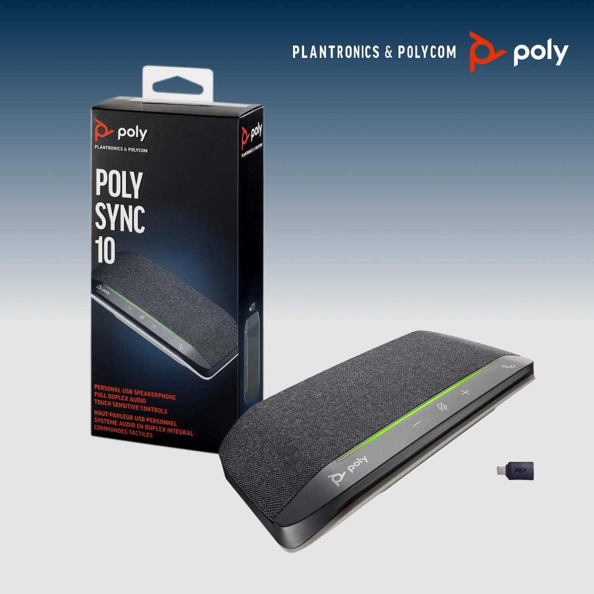 Poly SYNC 10 유선 스피커폰 폴리 싱크 컨퍼런스 리테일팩