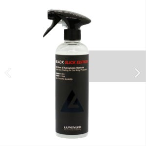 루미너스 블랙 슬릭에디션 500ml 최상급 고농축 유리막코팅제 극강의 부드러움과 검정본연