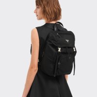 [관세면제] 프라다 리나일론 백팩 블랙 Prada Re-Nylon backpack