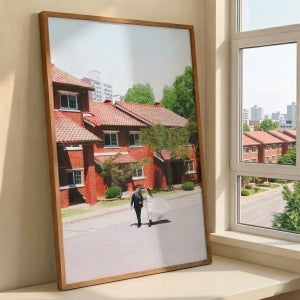 사진인화 웨딩 가족 아기 돌사진 대형 맞춤 액자제작 보정 원목 클래식 20cmx28cm