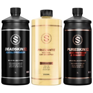 더클래스 3pH 패키지 셀프 세차 용품 자동차 찌든때 물때 제거 프리워시 세트