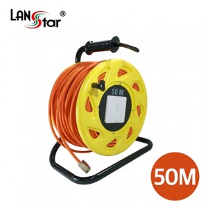 랜스타 LS-CAT7-50MR CAT.6A/CAT7 S/FTP LAN CABLE DRUM Reel 주황 50M