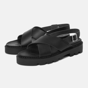 5.5cm 비건레더 크로스 샌들 더블린(CL0054)