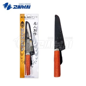 고씨낚시 MAKARA 낚시용 회칼 우드 사시미칼 생선 횟칼 휴대용