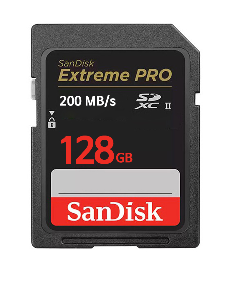 샌디스크 익스트림프로 카메라 SD카드 128GB SDXC 네비게이션 DSLR 메모리카드