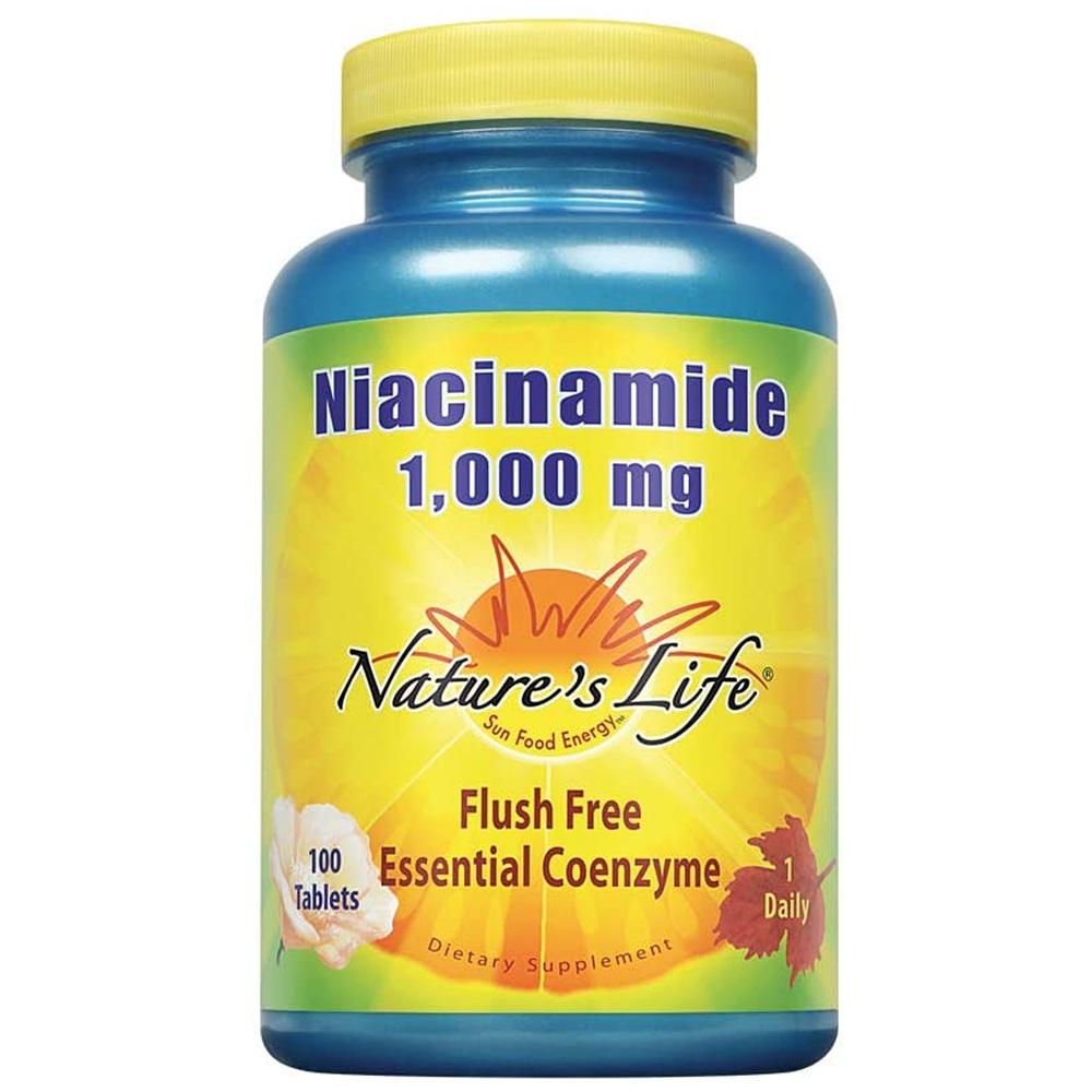<b>네이처스라이프</b> 니아신아마이드 비타민B3 1000mg 100베지캡슐