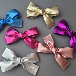 메탈 유아 리본핀 아동 머리핀 초등 헤어악세사리