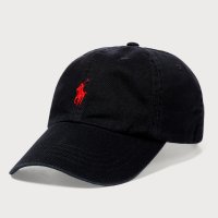 폴로 모자 랄프로렌 볼캡 정품 미국 직구 Black / Red (M/L)