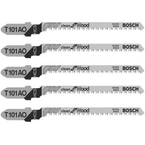 보쉬 T101AO 목재 연목용 직쏘날 직소블레이드 5pcs