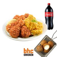 [BHC] 후라이드반/양념반+치즈볼+콜라1.25L