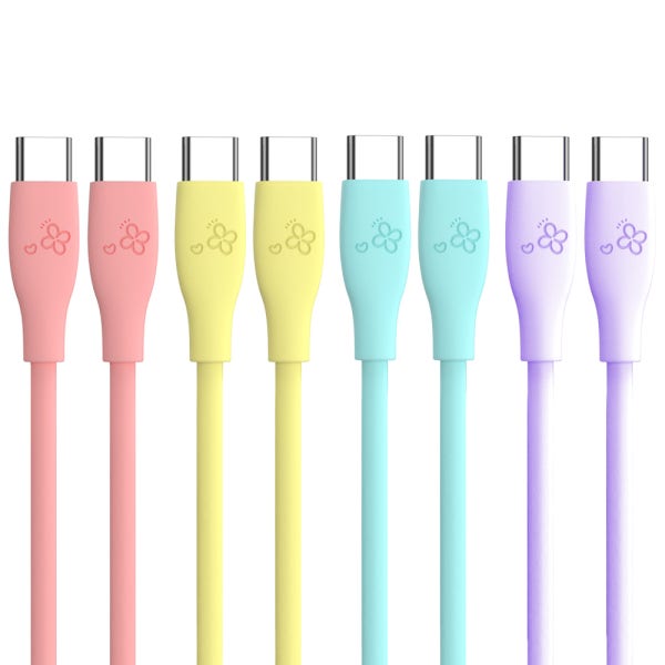 아이엔조이 60W 마카롱 PD C to C 타입 고속 충전 케이블 30cm
