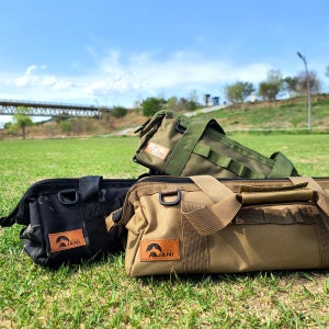 와이드 멀티 팩 가방 단조팩 텐트 캠핑 수납 공구 감성 캠핑용품 카모블랙